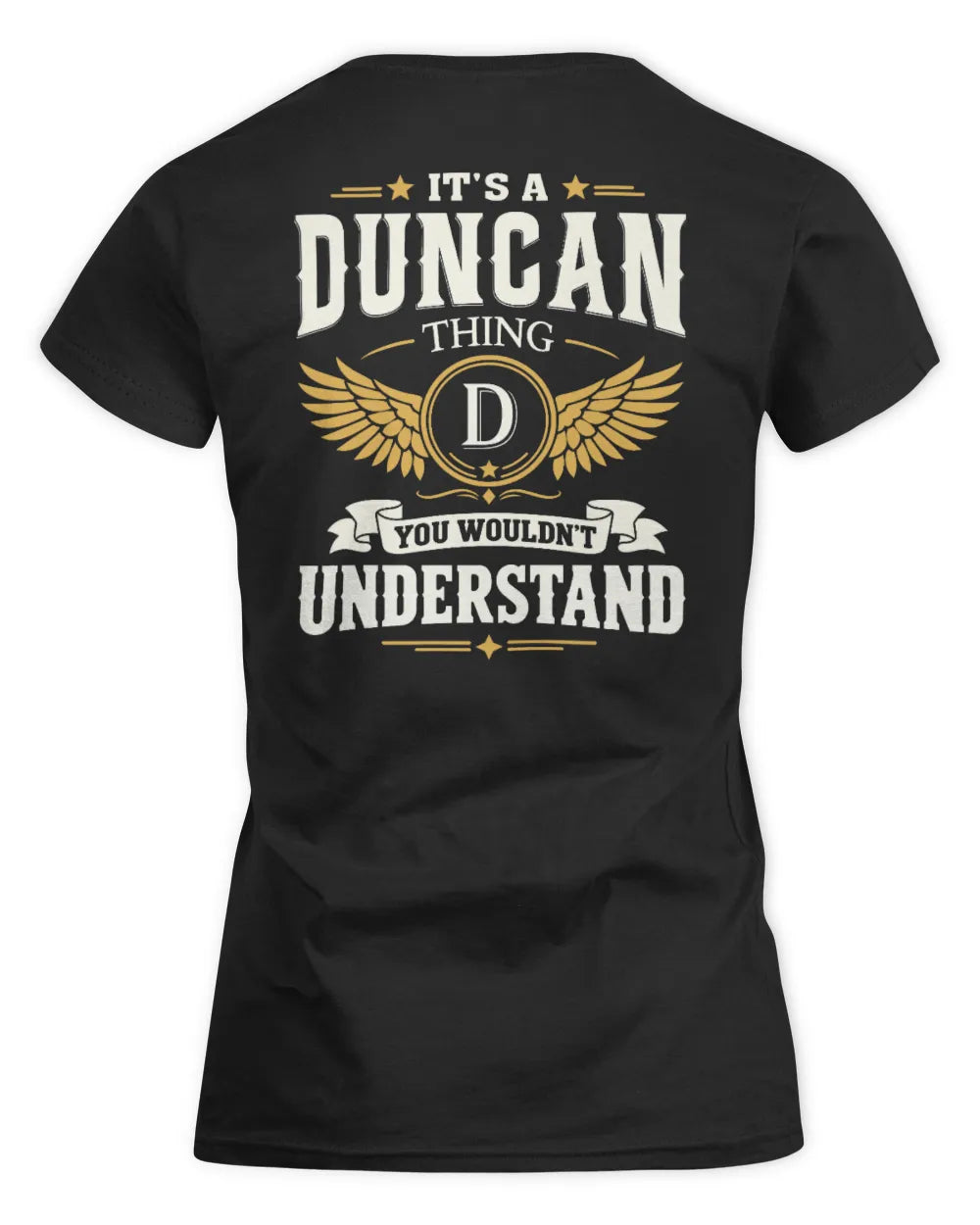 DUNCAN KT06-M008 It’s a [NAME] Thing – You Wouldn’t Understand | Personalized Vintage T-Shirt - Women's Standard T-Shirt - Black