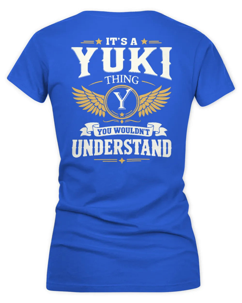 YUKI KT06-M008 It’s a [NAME] Thing – You Wouldn’t Understand | Personalized Vintage T-Shirt - Women's V-Neck T-Shirt - Royal