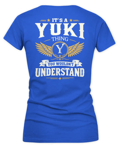 YUKI KT06-M008 It’s a [NAME] Thing – You Wouldn’t Understand | Personalized Vintage T-Shirt - Women's V-Neck T-Shirt - Royal