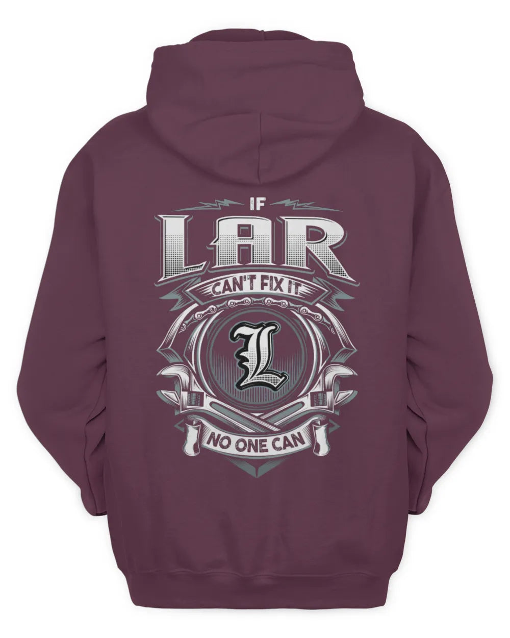 LAR AP81-K4-626 - Personalized Ahmed Quote Apparel “If Ahmed Can't Fix It, No One Can” - Unisex Hoodie - Maroon