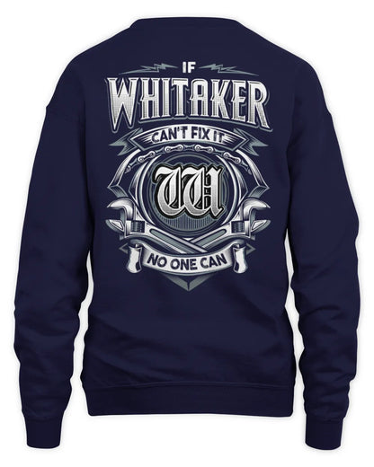 WHITAKER AP81-K4-626 - Personalized Ahmed Quote Apparel “If Ahmed Can't Fix It, No One Can” - Unisex Sweatshirt - Navy