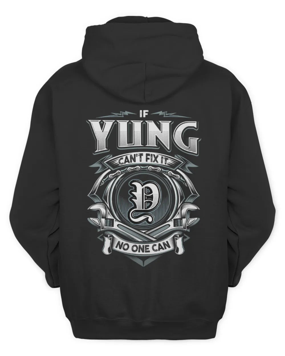 YUNG AP81-K4-626 - Personalized Ahmed Quote Apparel “If Ahmed Can't Fix It, No One Can” - Unisex Hoodie - Black