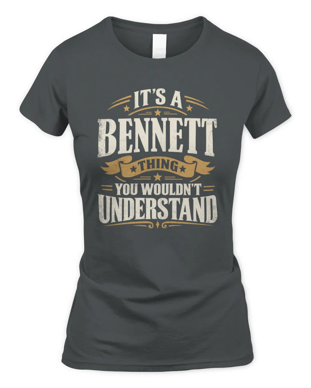 BENNETT P08 TH51 - Personalized “It’s a/an [NAME] Thing – You Wouldn’t Understand” Shirt - Women's Standard T-Shirt - Charcoal