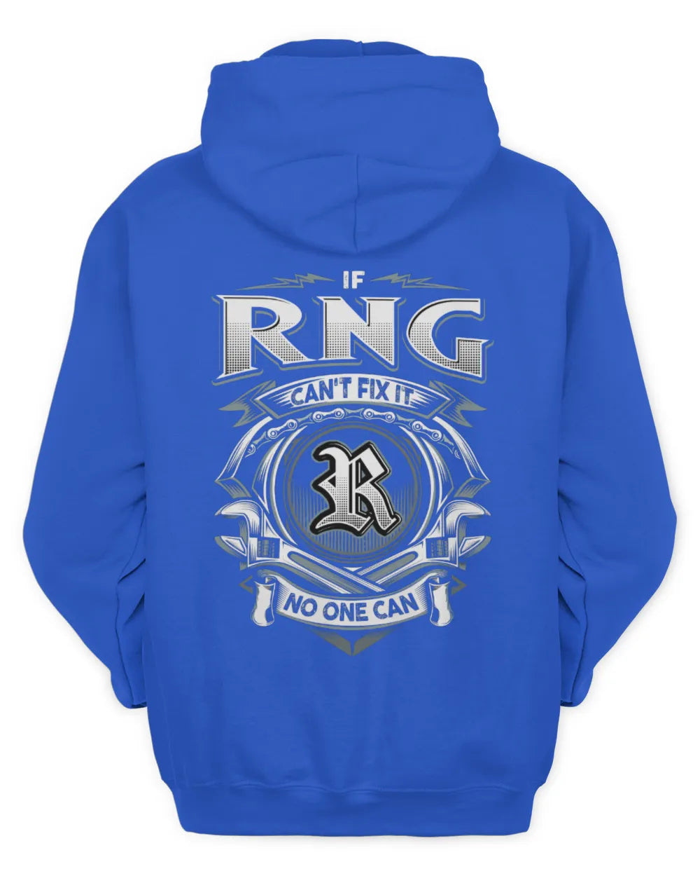 RNG AP81-K4-626 - Personalized Ahmed Quote Apparel “If Ahmed Can't Fix It, No One Can” - Unisex Hoodie - Royal
