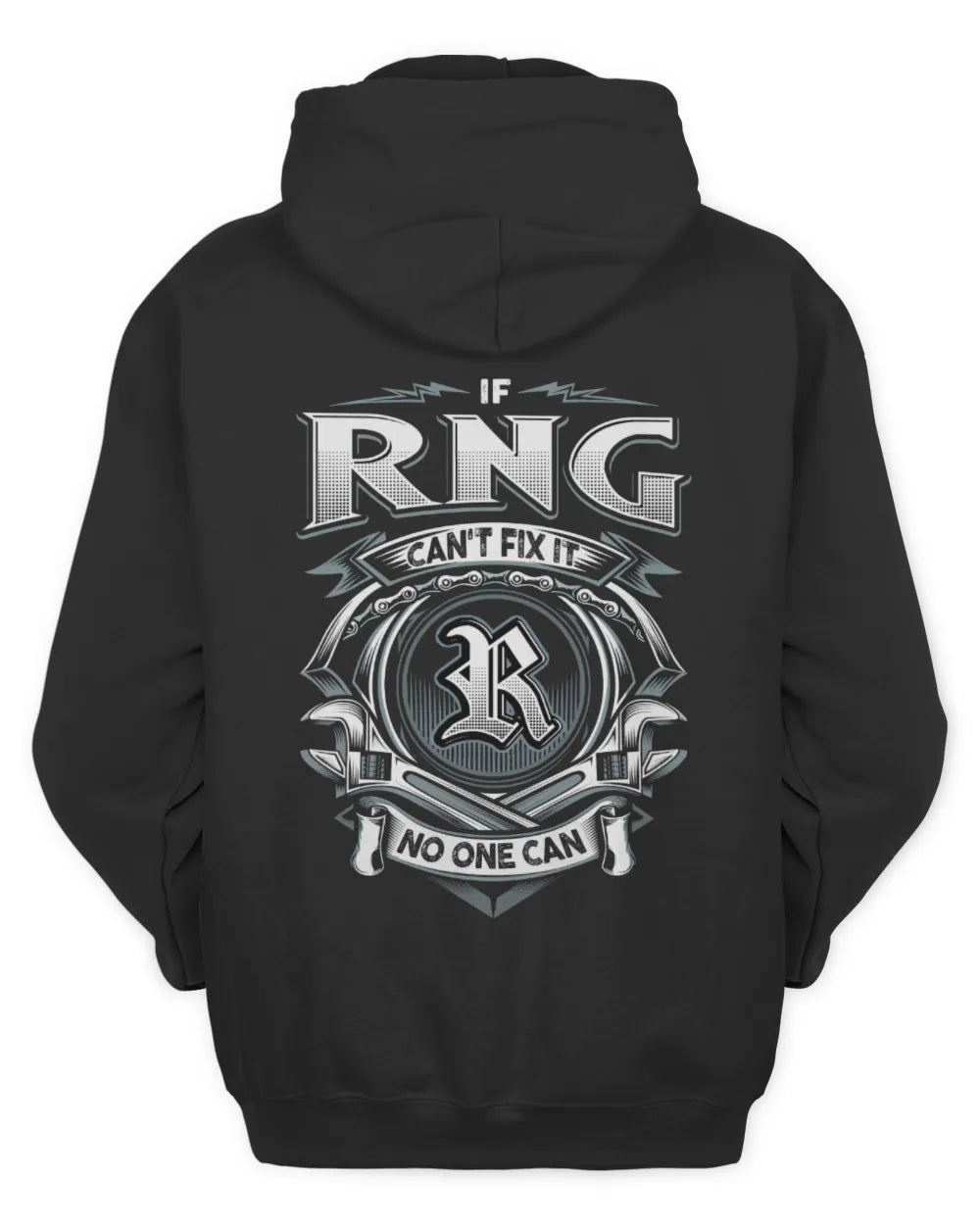 RNG AP81-K4-626 - Personalized Ahmed Quote Apparel “If Ahmed Can't Fix It, No One Can” - Unisex Hoodie - Black