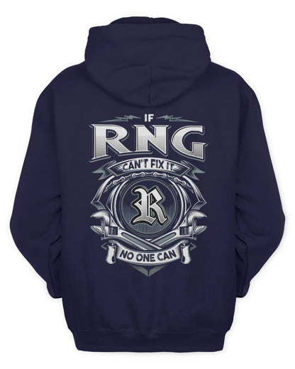 RNG AP81-K4-626 - Personalized Ahmed Quote Apparel “If Ahmed Can't Fix It, No One Can” - Unisex Hoodie - Navy