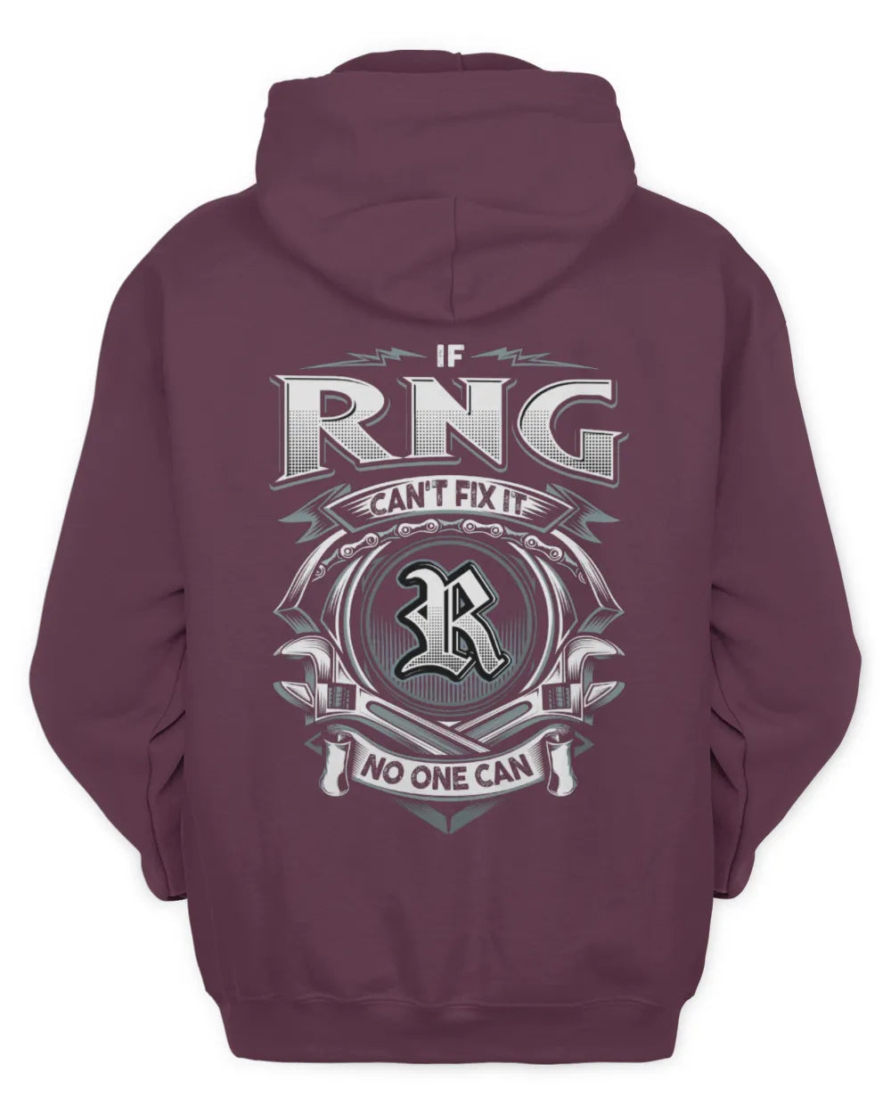 RNG AP81-K4-626 - Personalized Ahmed Quote Apparel “If Ahmed Can't Fix It, No One Can” - Unisex Hoodie - Maroon