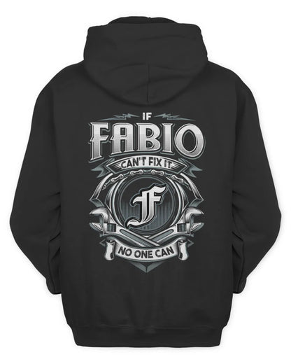 FABIO AP81-K4-626 - Personalized Ahmed Quote Apparel “If Ahmed Can't Fix It, No One Can” - Unisex Hoodie - Black