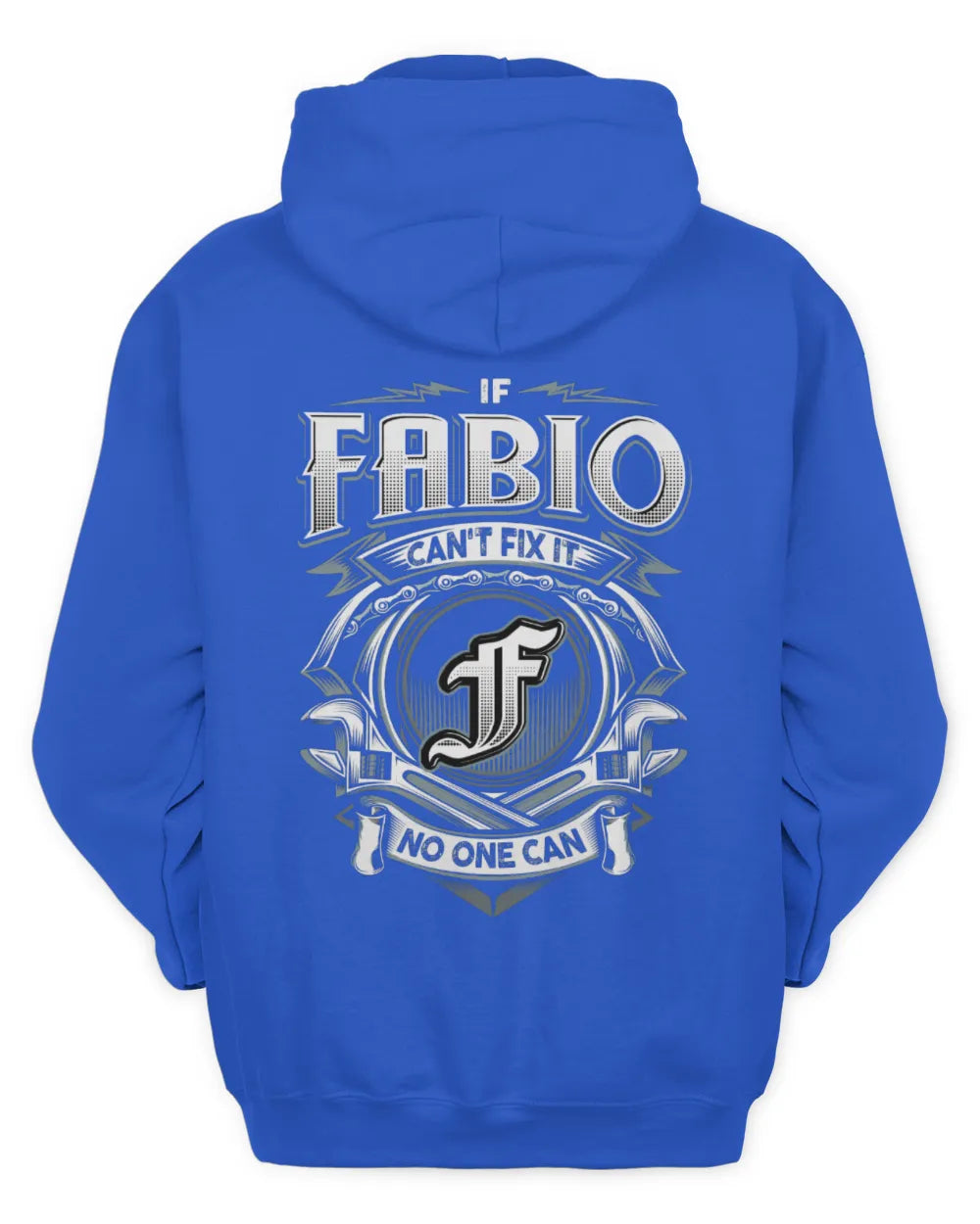 FABIO AP81-K4-626 - Personalized Ahmed Quote Apparel “If Ahmed Can't Fix It, No One Can” - Unisex Hoodie - Royal
