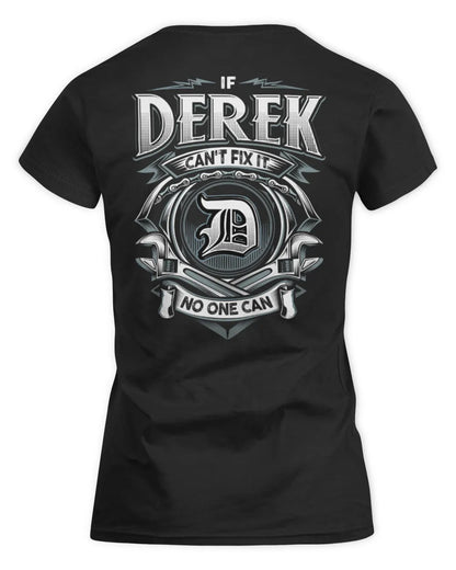 DEREK AP81-K4-626 - Personalized Ahmed Quote Apparel “If Ahmed Can't Fix It, No One Can” - Women's Standard T-Shirt - Black
