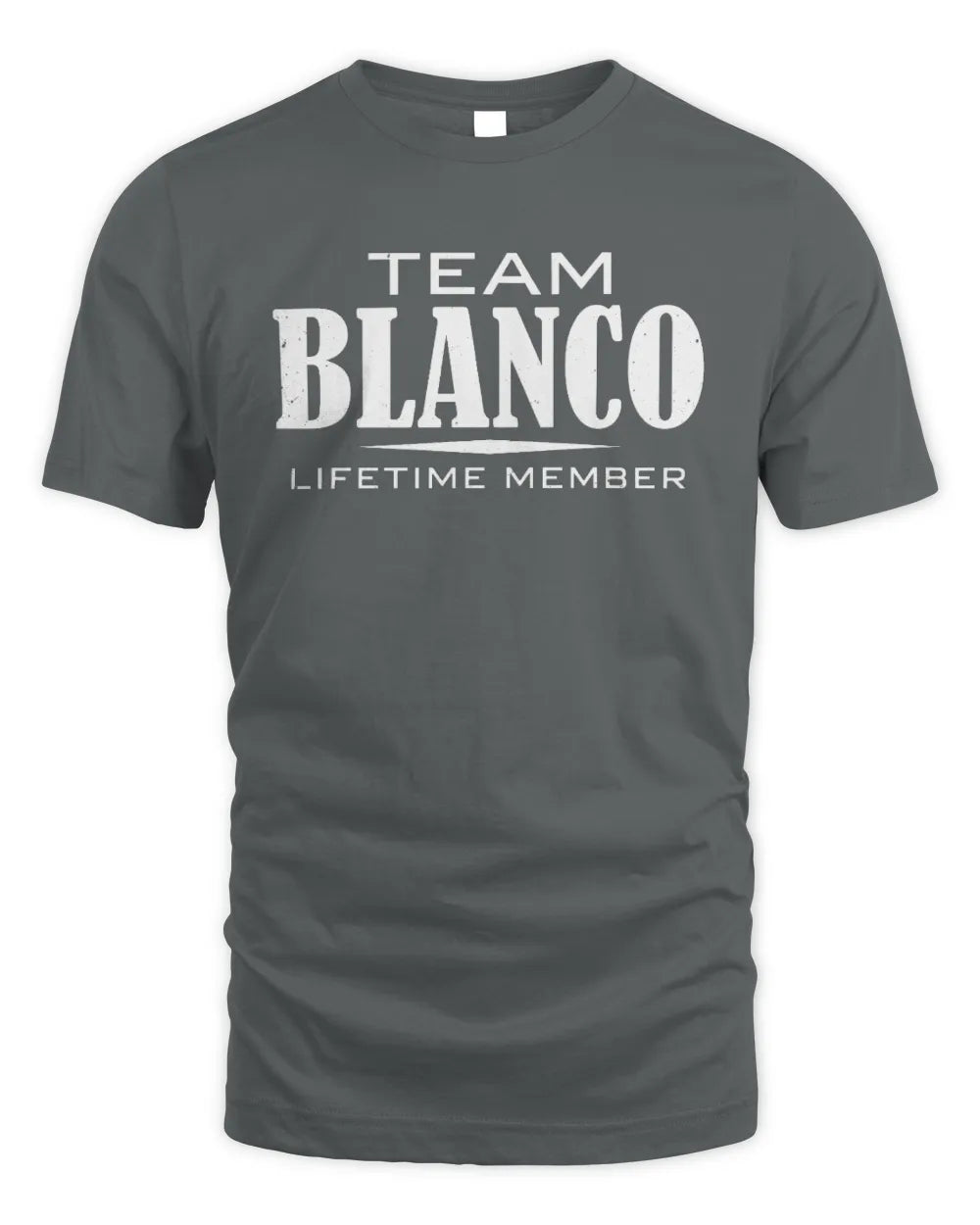 BLANCO BL62-K4-128 - Personalized “Team NAME Lifetime Member” - Unisex Standard T-Shirt - Charcoal