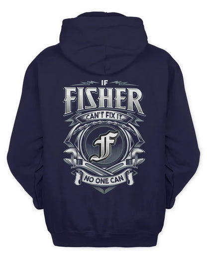 FISHER AP81-K4-626 - Personalized Ahmed Quote Apparel “If Ahmed Can't Fix It, No One Can” - Unisex Hoodie - Navy