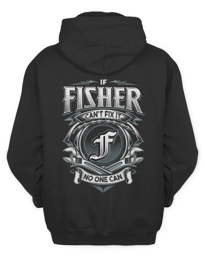 FISHER AP81-K4-626 - Personalized Ahmed Quote Apparel “If Ahmed Can't Fix It, No One Can” - Unisex Hoodie - Black