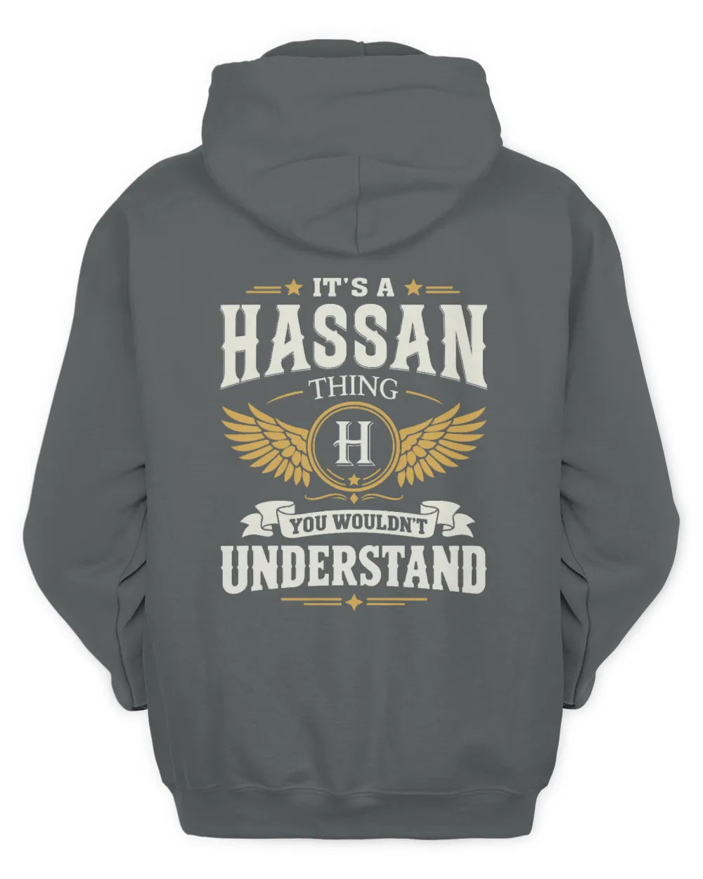 HASSAN KT06-M008 It’s a [NAME] Thing – You Wouldn’t Understand | Personalized Vintage T-Shirt - Unisex Hoodie - Charcoal