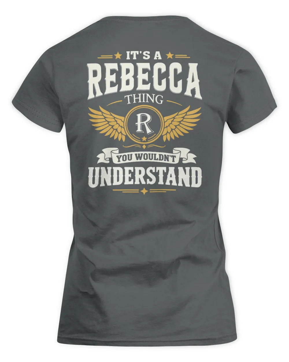 REBECCA KT06-M008 It’s a [NAME] Thing – You Wouldn’t Understand | Personalized Vintage T-Shirt - Women's Standard T-Shirt - Charcoal