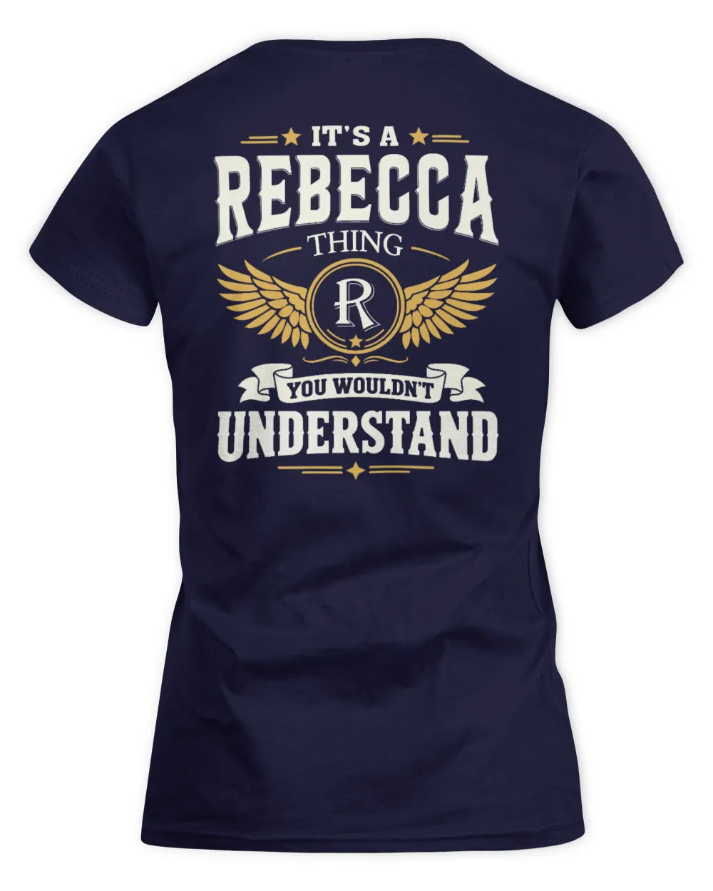 REBECCA KT06-M008 It’s a [NAME] Thing – You Wouldn’t Understand | Personalized Vintage T-Shirt - Women's Standard T-Shirt - Navy