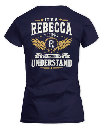 REBECCA KT06-M008 It’s a [NAME] Thing – You Wouldn’t Understand | Personalized Vintage T-Shirt - Women's Standard T-Shirt - Navy