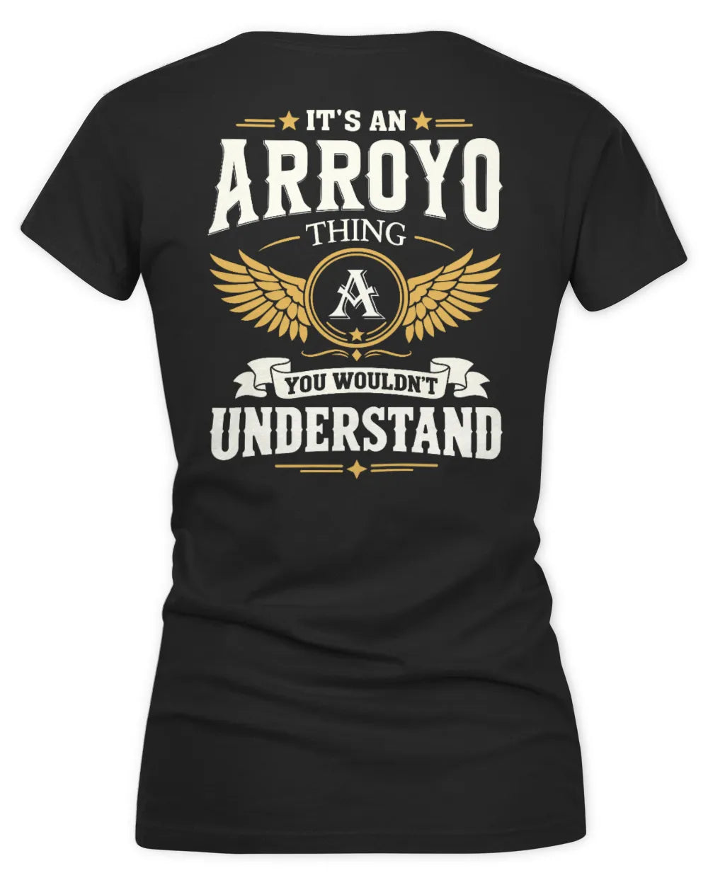 ARROYO KT06-M008 It’s a [NAME] Thing – You Wouldn’t Understand | Personalized Vintage T-Shirt - Women's V-Neck T-Shirt - Black