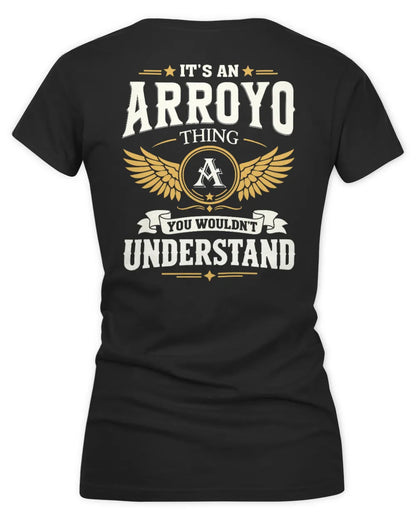 ARROYO KT06-M008 It’s a [NAME] Thing – You Wouldn’t Understand | Personalized Vintage T-Shirt - Women's V-Neck T-Shirt - Black