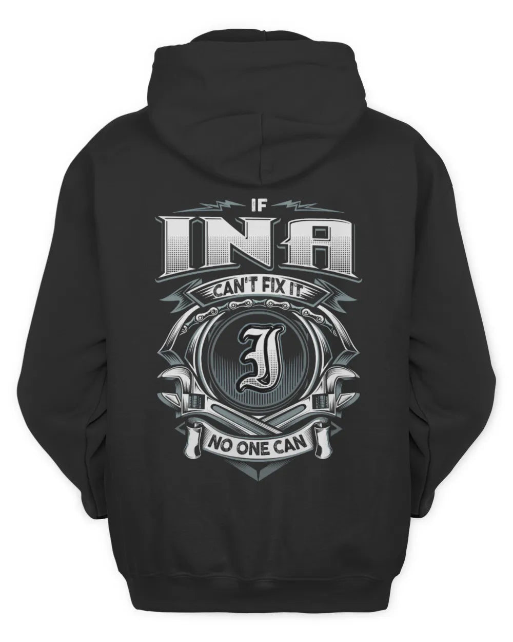 INA AP81-K4-626 - Personalized Ahmed Quote Apparel “If Ahmed Can't Fix It, No One Can” - Unisex Hoodie - Black
