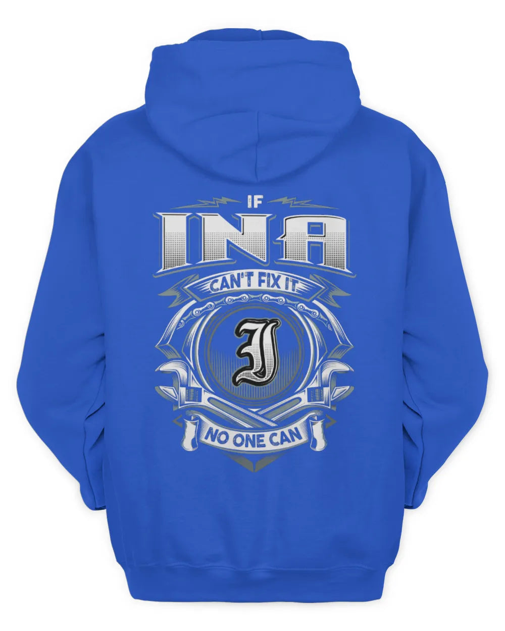 INA AP81-K4-626 - Personalized Ahmed Quote Apparel “If Ahmed Can't Fix It, No One Can” - Unisex Hoodie - Royal
