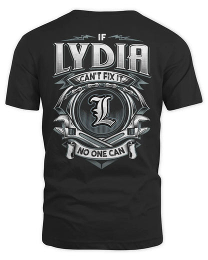 LYDIA AP81-K4-626 - Personalized Ahmed Quote Apparel “If Ahmed Can't Fix It, No One Can” - Unisex Standard T-Shirt - Black