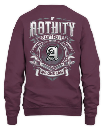 AATHITY AP81-K4-626 - Personalized Ahmed Quote Apparel “If Ahmed Can't Fix It, No One Can” - Unisex Sweatshirt - Maroon