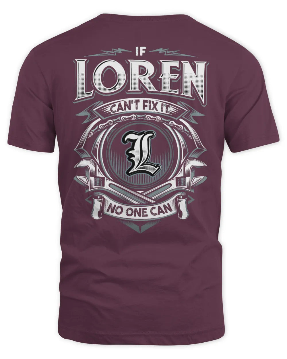 LOREN AP81-K4-626 - Personalized Ahmed Quote Apparel “If Ahmed Can't Fix It, No One Can” - Unisex Standard T-Shirt - Maroon