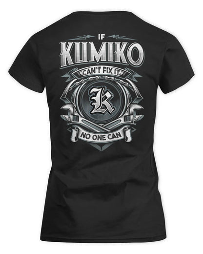 KUMIKO AP81-K4-626 - Personalized Ahmed Quote Apparel “If Ahmed Can't Fix It, No One Can” - Women's Standard T-Shirt - Black