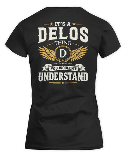 DELOS KT06-M008 It’s a [NAME] Thing – You Wouldn’t Understand | Personalized Vintage T-Shirt - Women's Standard T-Shirt - Black
