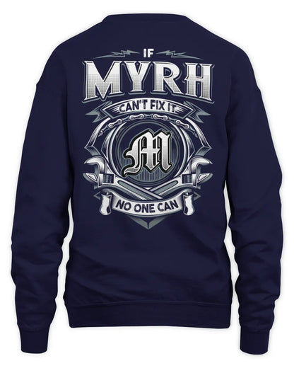 MYRH AP81-K4-626 - Personalized Ahmed Quote Apparel “If Ahmed Can't Fix It, No One Can” - Unisex Sweatshirt - Navy