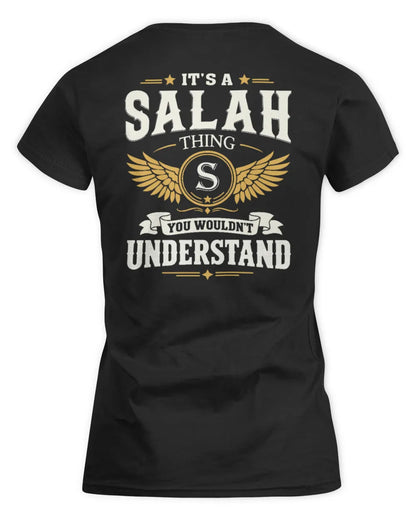 SALAH KT06-M008 It’s a [NAME] Thing – You Wouldn’t Understand | Personalized Vintage T-Shirt - Women's Standard T-Shirt - Black