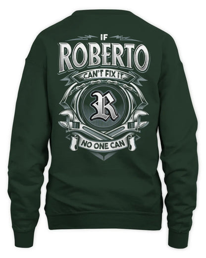 ROBERTO AP81-K4-626 - Personalized Ahmed Quote Apparel “If Ahmed Can't Fix It, No One Can” - Unisex Sweatshirt - Forest Green