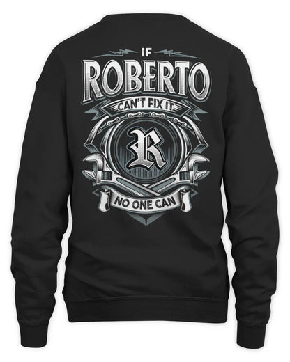 ROBERTO AP81-K4-626 - Personalized Ahmed Quote Apparel “If Ahmed Can't Fix It, No One Can” - Unisex Sweatshirt - Black