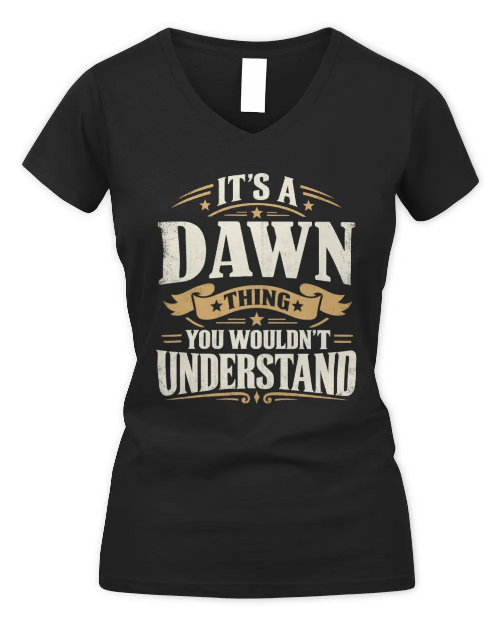 DAWN P08 TH51 - Personalized “It’s a/an [NAME] Thing – You Wouldn’t Understand” Shirt - Women's V-Neck T-Shirt - Black