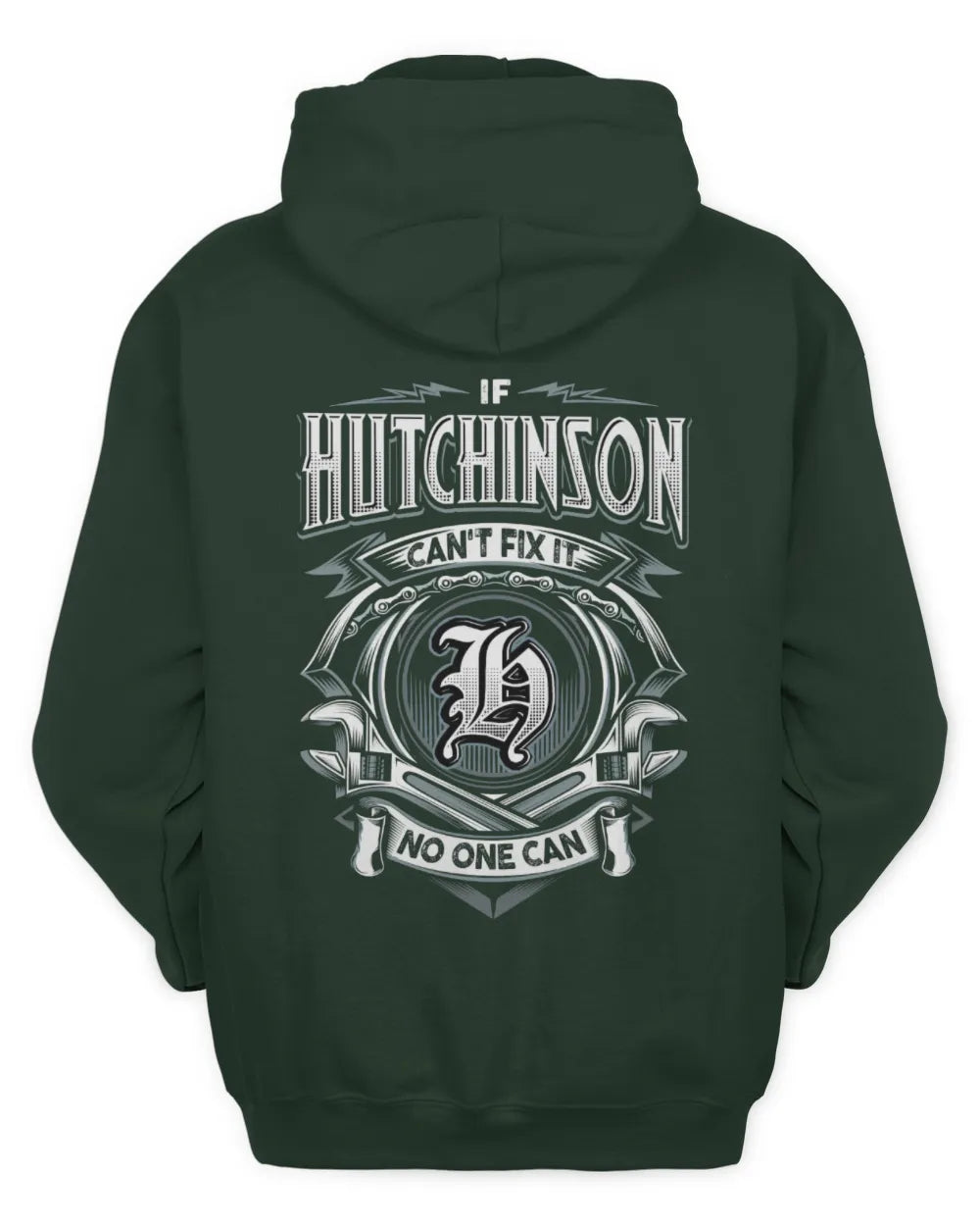 HUTCHINSON AP81-K4-626 - Personalized Ahmed Quote Apparel “If Ahmed Can't Fix It, No One Can” - Unisex Hoodie - Forest Green