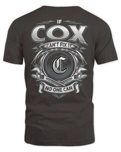 COX AP81-K4-626 - Personalized Ahmed Quote Apparel “If Ahmed Can't Fix It, No One Can” - Unisex Standard T-Shirt - Dark Chocolate