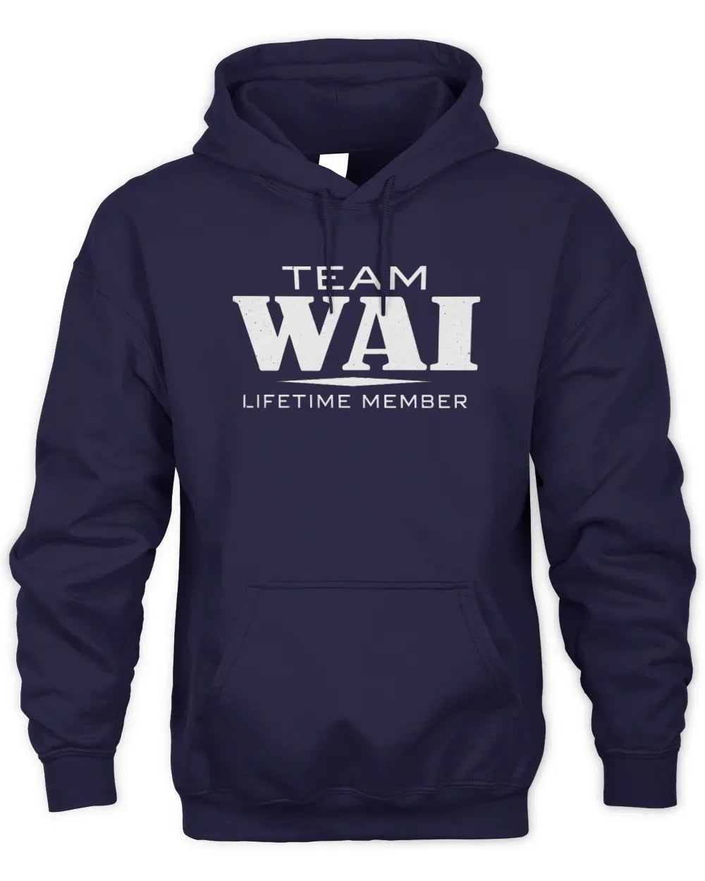 WAI BL62-K4-128 - Personalized “Team NAME Lifetime Member” - Unisex Hoodie - Navy