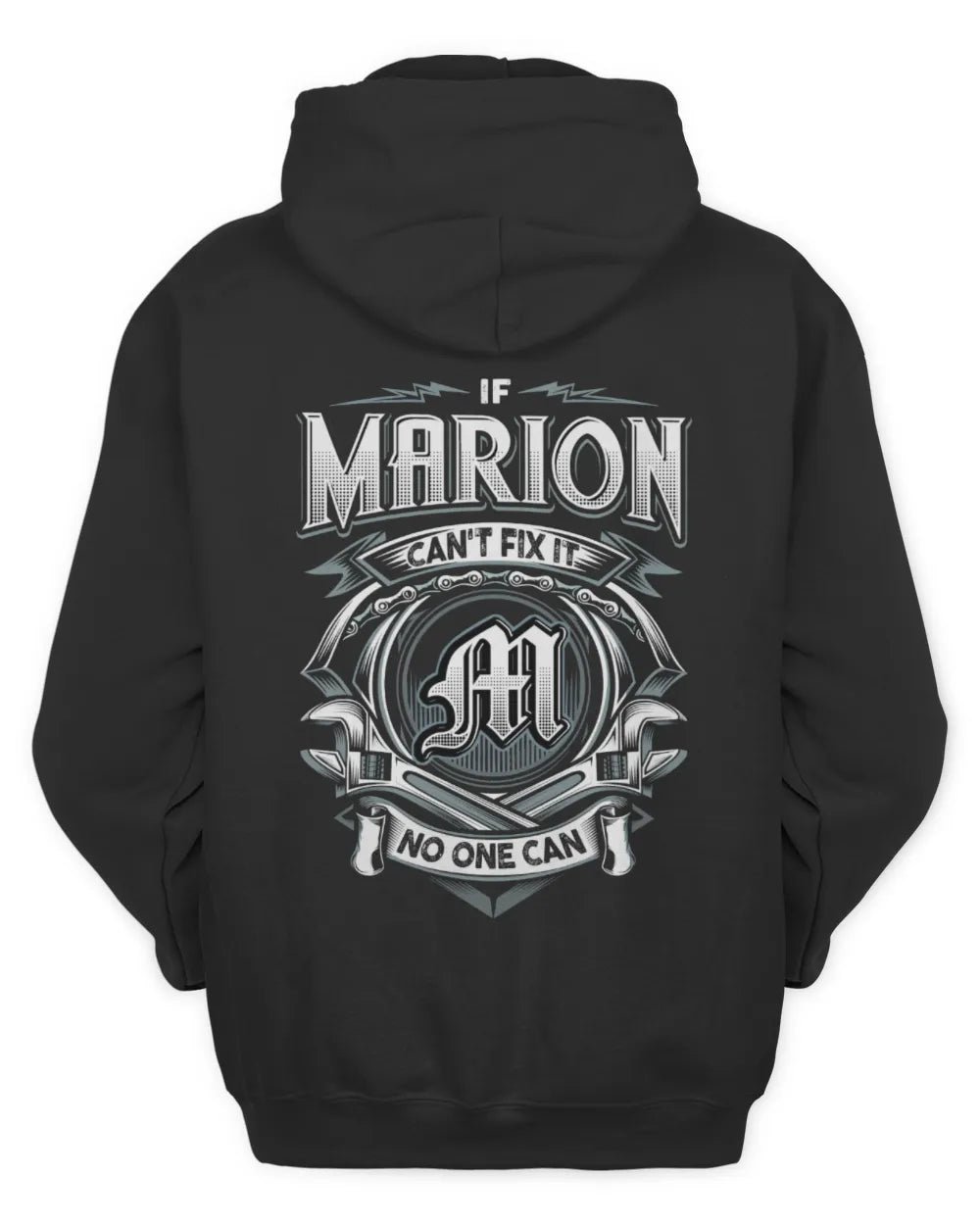 MARION AP81-K4-626 - Personalized Ahmed Quote Apparel “If Ahmed Can't Fix It, No One Can” - Unisex Hoodie - Black