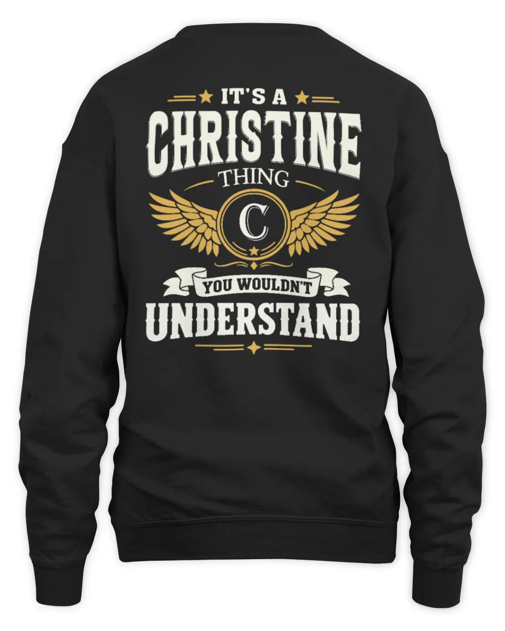 CHRISTINE KT06-M008 It’s a [NAME] Thing – You Wouldn’t Understand | Personalized Vintage T-Shirt - Unisex Sweatshirt - Black