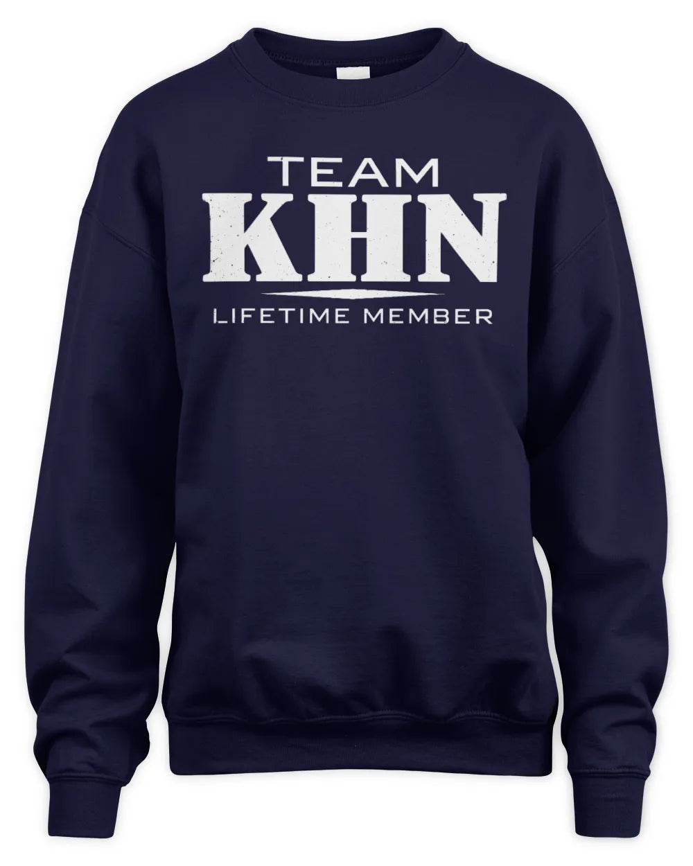 KHN BL62-K4-128 - Personalized “Team NAME Lifetime Member” - Unisex Sweatshirt - Navy