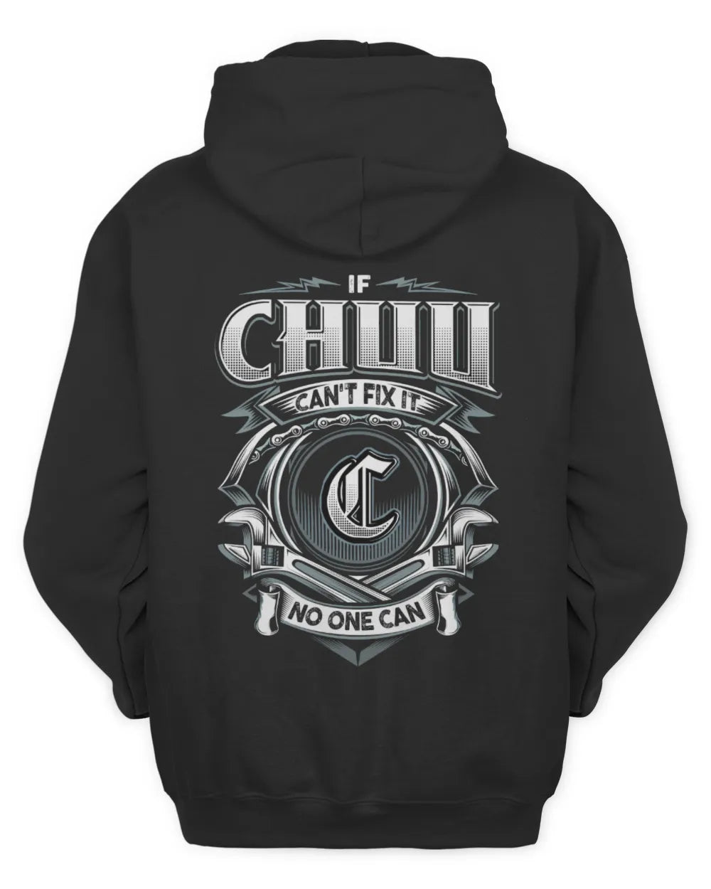 CHUU AP81-K4-626 - Personalized Ahmed Quote Apparel “If Ahmed Can't Fix It, No One Can” - Unisex Hoodie - Black