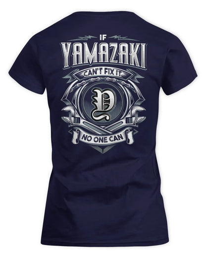 YAMAZAKI AP81-K4-626 - Personalized Ahmed Quote Apparel “If Ahmed Can't Fix It, No One Can” - Women's Standard T-Shirt - Navy