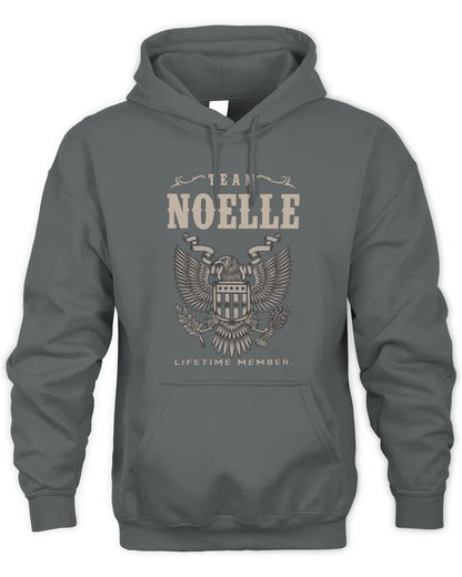 NOELLE TP06-K82 – Personalized Classic Style Apparel “Team NAME Lifetime Member” - Unisex Hoodie - Charcoal