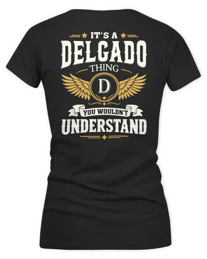 DELGADO KT06-M008 It’s a [NAME] Thing – You Wouldn’t Understand | Personalized Vintage T-Shirt - Women's V-Neck T-Shirt - Black