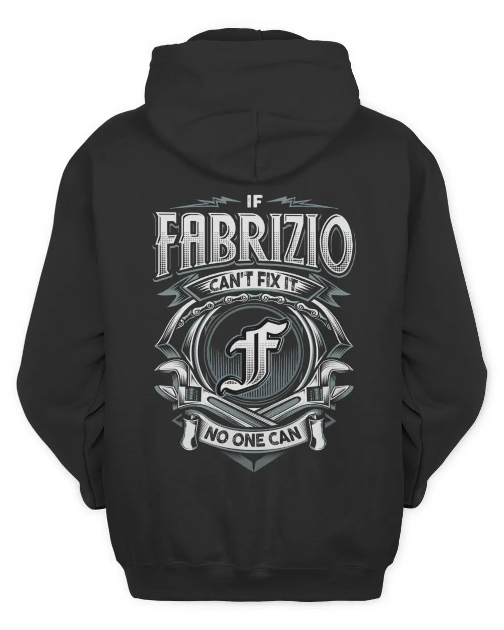 FABRIZIO AP81-K4-626 - Personalized Ahmed Quote Apparel “If Ahmed Can't Fix It, No One Can” - Unisex Hoodie - Black