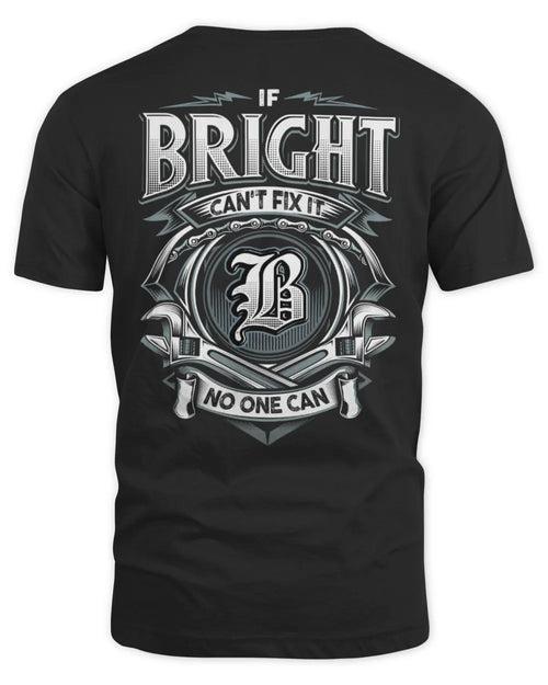 BRIGHT AP81-K4-626 - Personalized Ahmed Quote Apparel “If Ahmed Can't Fix It, No One Can” - Unisex Standard T-Shirt - Black