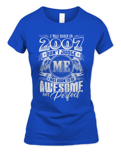2007 HH89-K2 – Awesome Birth Year Quote T-Shirt - Women's Standard T-Shirt - Royal