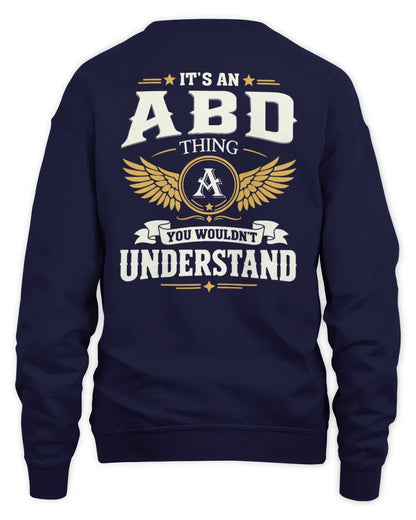 ABD KT06-M008 It’s a [NAME] Thing – You Wouldn’t Understand | Personalized Vintage T-Shirt - Unisex Sweatshirt - Navy