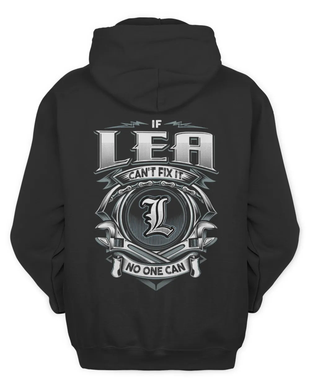 LEA AP81-K4-626 - Personalized Ahmed Quote Apparel “If Ahmed Can't Fix It, No One Can” - Unisex Hoodie - Black